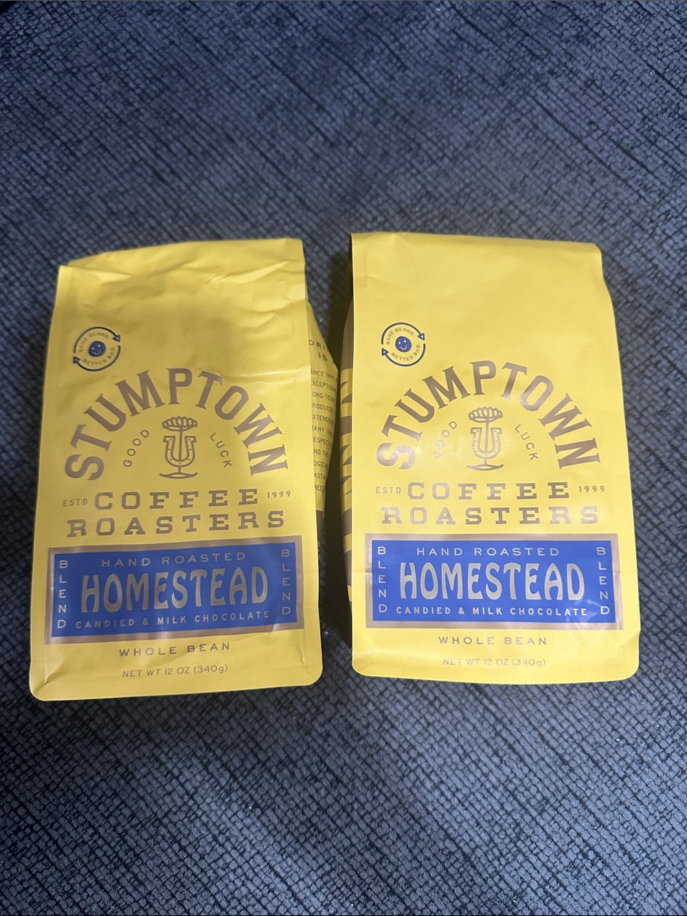 Homestead Whole Bean Coffee  pack of two stumptown - candied and milk chocolate